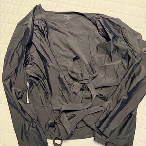 Summersalt Black cover up wrap top